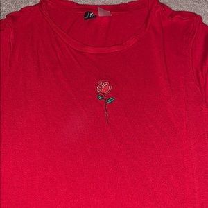 H&M rose t shirt